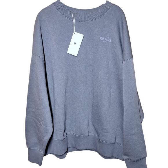 Women's best NEW Comfort Oversized Crew Neck sweatshirt XXL Graphite pullover - Picture 2 of 9